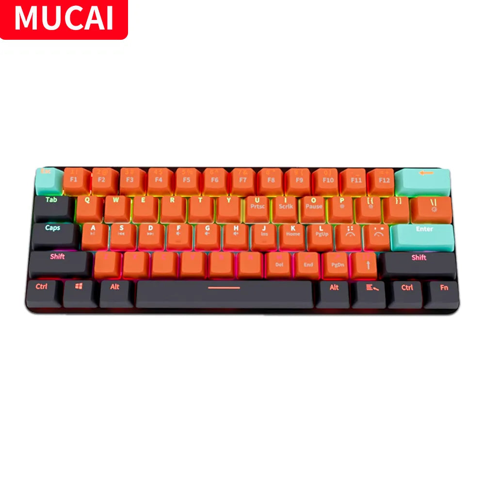 MUCAI MKA610 USB Mini Mechanical Gaming Wired Keyboard