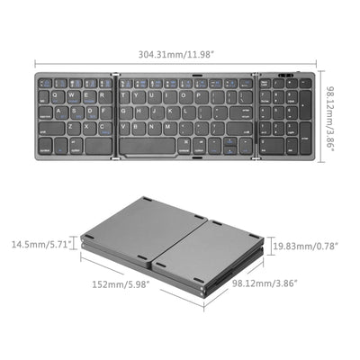 PixelMorph Mini Wireless Foldable Keyboard