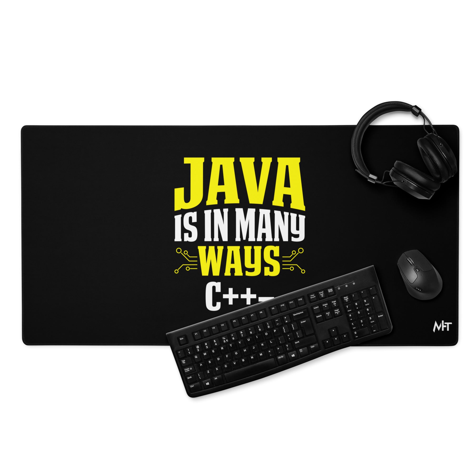 Java is in Many Ways C++- Desk Mat – MyHackerTech