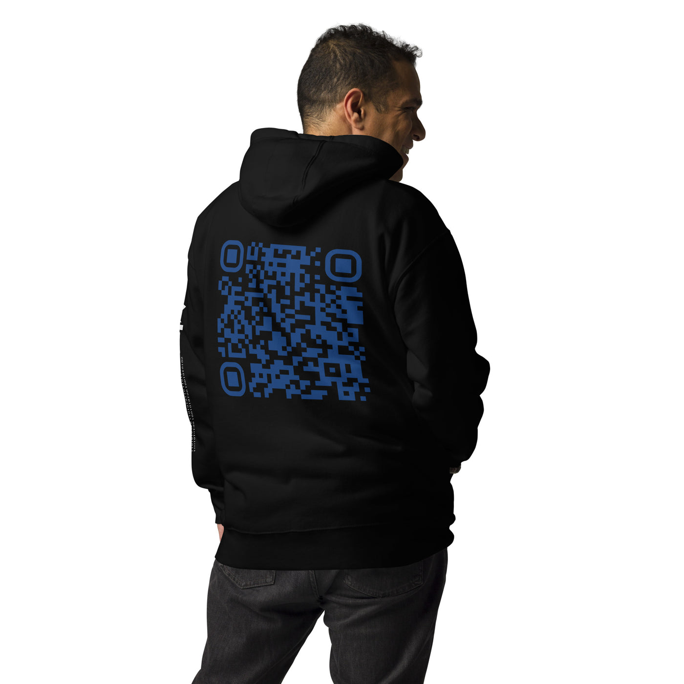 Who's the New Kid, Hacker, Developer, Gamer, Crypto King  - Unisex Hoodie Personalized QR Code