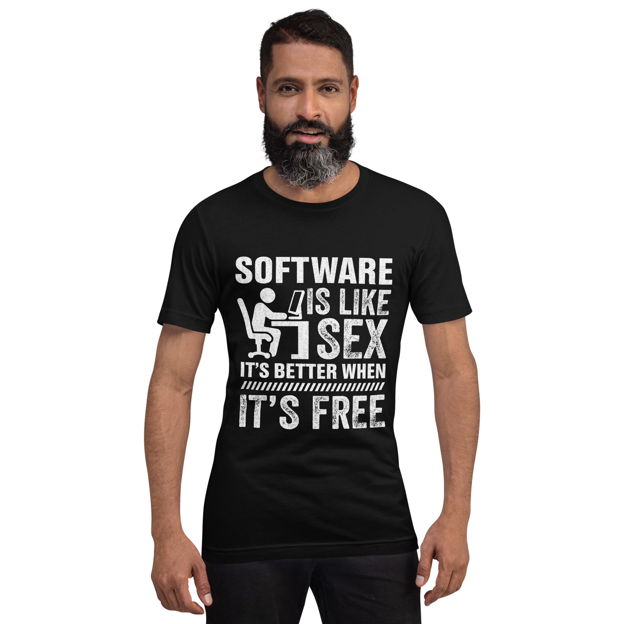 Software is like Sex - Unisex t-shirt – MyHackerTech