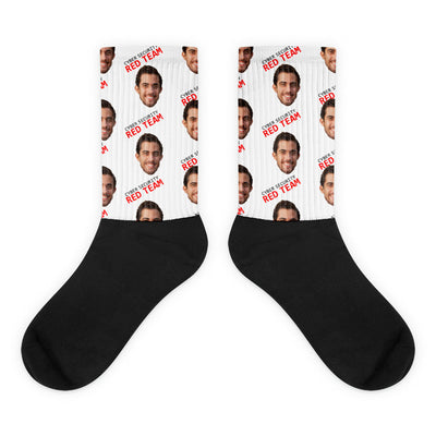 Cyber Security Red Team - Face Mash Socks ( personalized socks with photos )