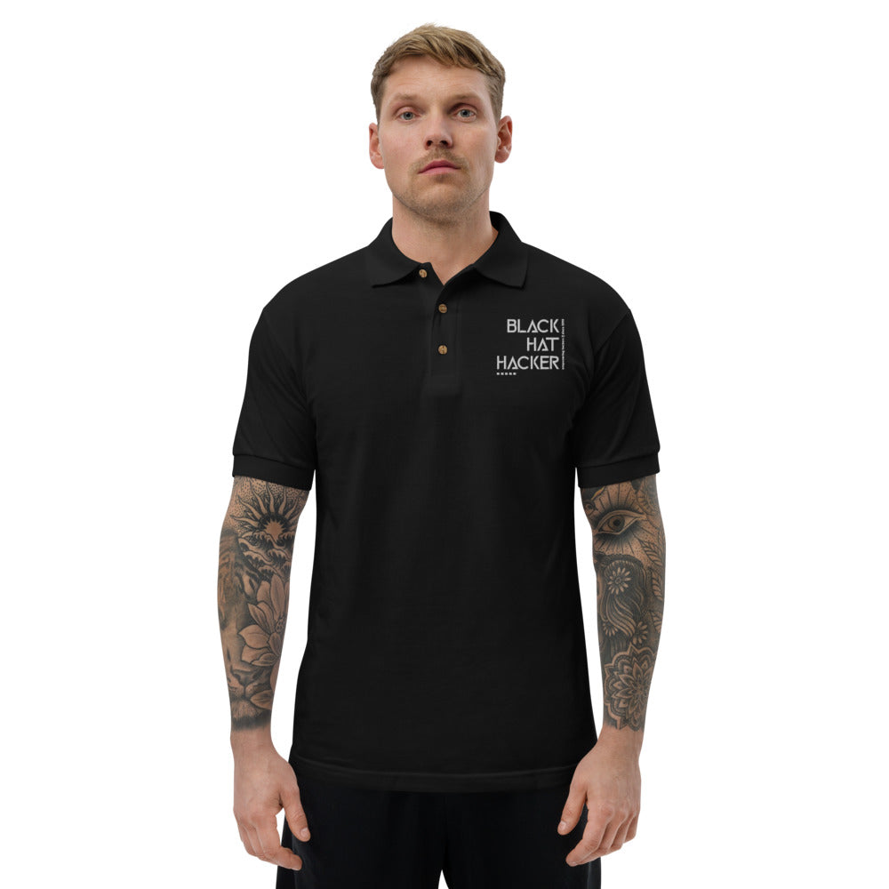 Black Hat Hacker v1 - Embroidered Polo Shirt
