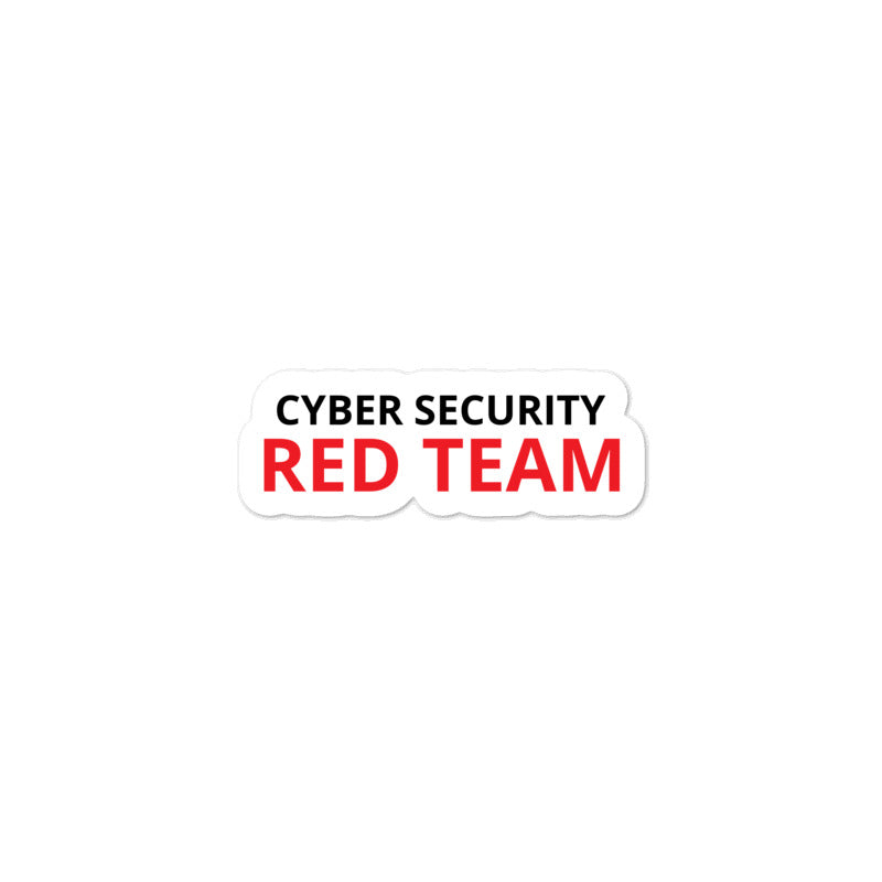 Cyber Security Red Team - Bubble-free stickers