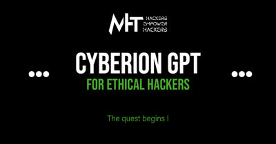 Unveiling Cyberion GPT: Inspired by "Alex Cyberion: Journey Through Dimensions"! Introducing Cyberion GPT, the AI-powered game-changer for Ethical hackers!