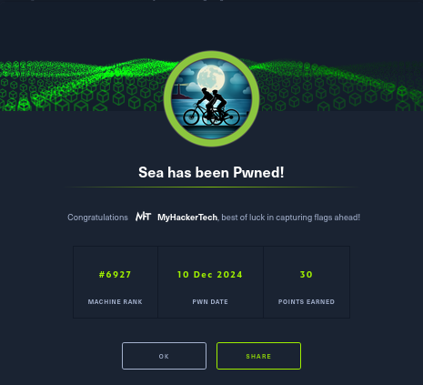 Sea HackTheBox Walkthrough