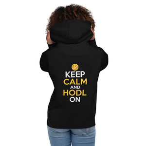 Keep Calm and HODL On ( Yellow and White Text )
