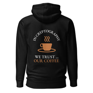 In cryptography, we trust... our coffee (Orange Text)