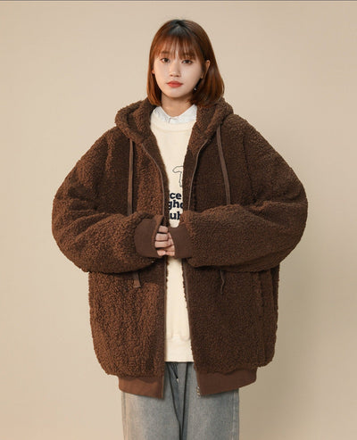Women's Furry Bunny Ears Winter Jacket by MyHackerTech
