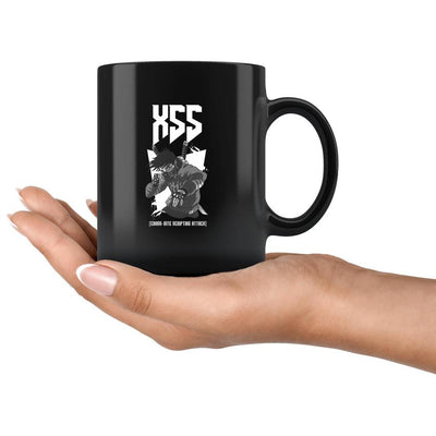 XSS cross-site scripting attack - Mug by MyHackerTech