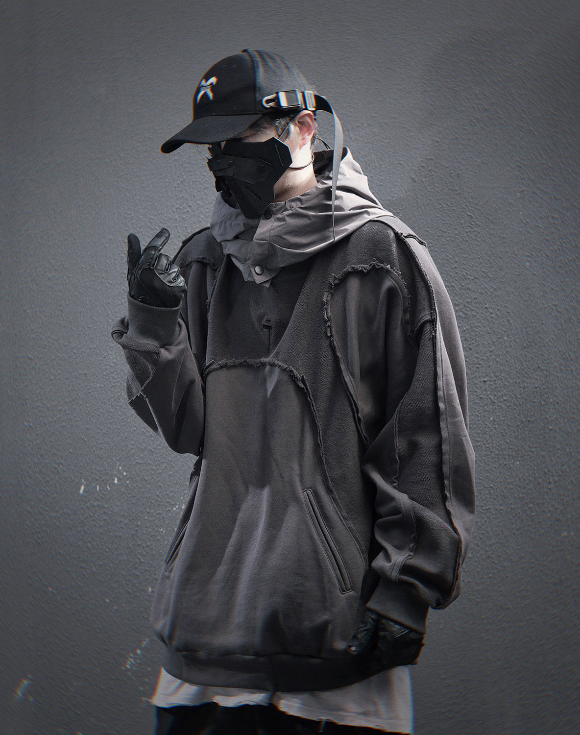 HiH56 Grey NX Hoodie by MyHackerTech