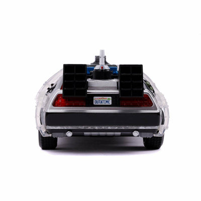 Back to the Future Part II die-cast 1:24 scale "Hollywood Rides" light-up DeLorean Time Machine by MyHackerTech