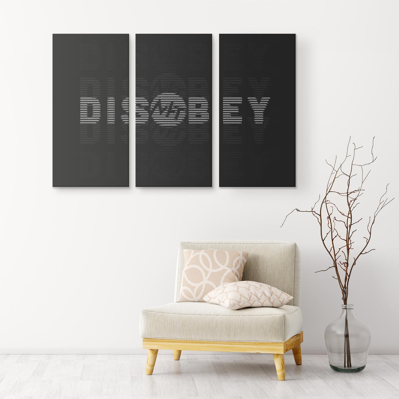 Disobey - 3 piece canvas by MyHackerTech