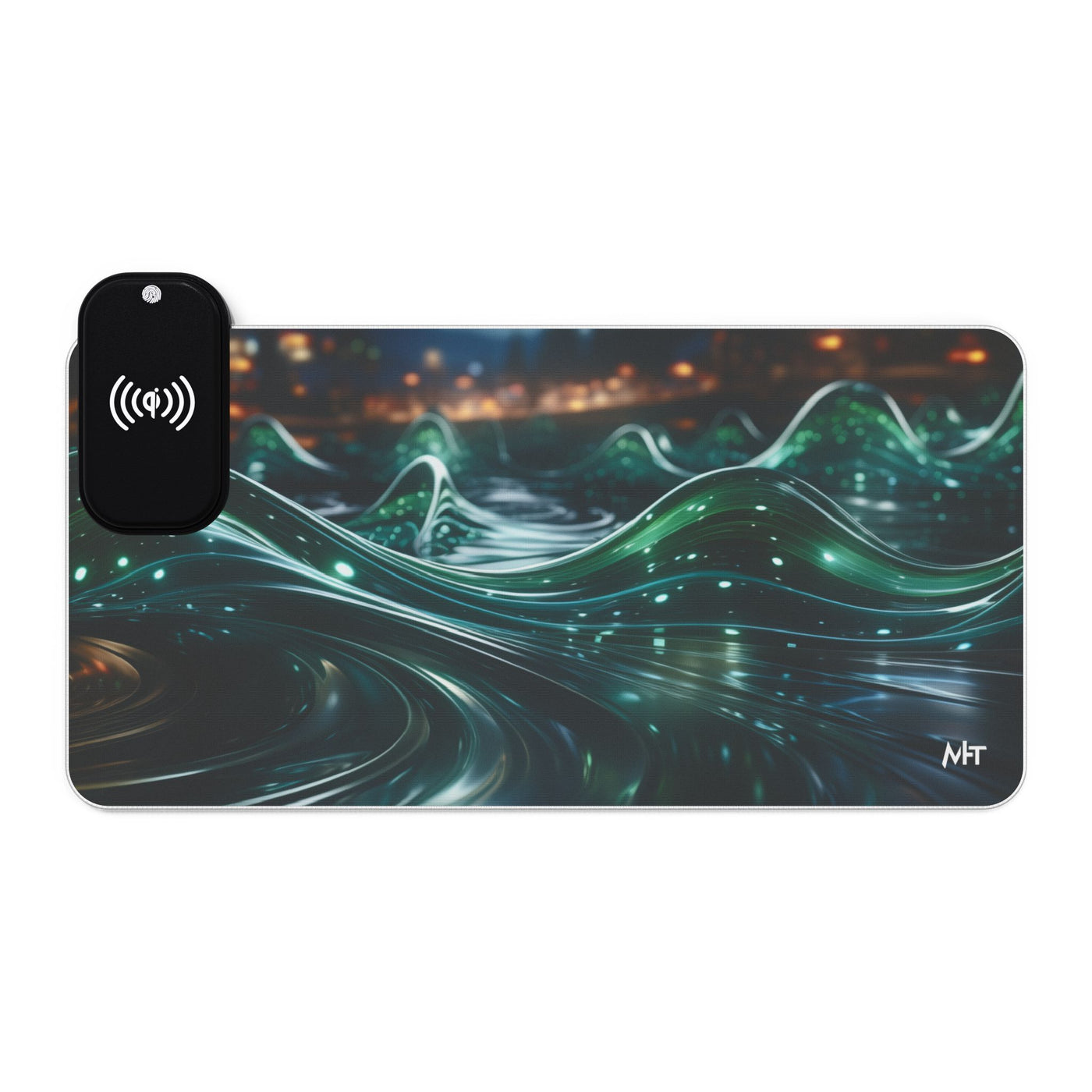 Neon AI V1 - LED Gaming Mouse Pad, Wireless Charging by MyHackerTech