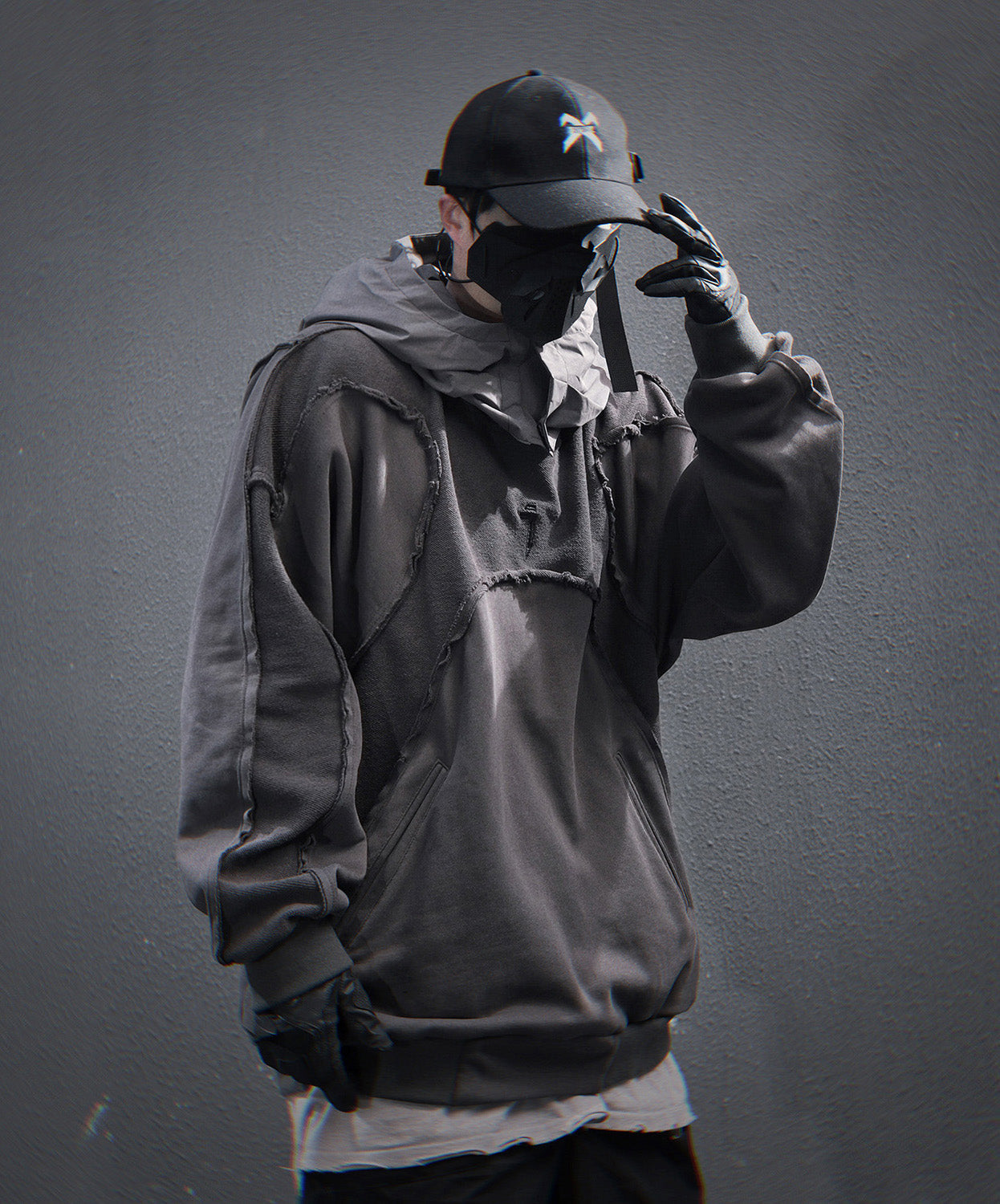 HiH56 Grey NX Hoodie by MyHackerTech