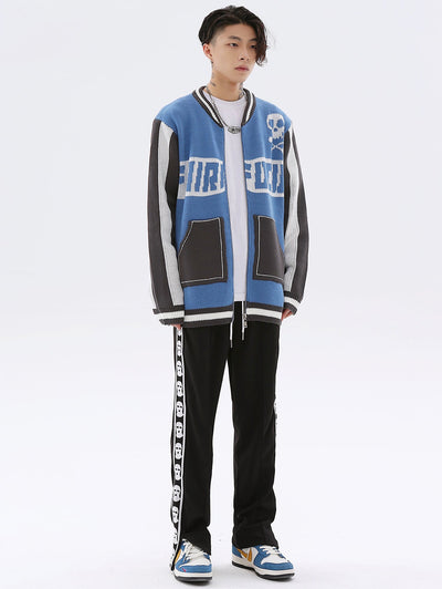 Easy Skull Knit Bomber Jacket by MyHackerTech