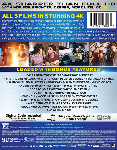 Back to the Future: The Ultimate Trilogy (4K Ultra HD + Blu-ray™ + Digital Code) [2024] by MyHackerTech