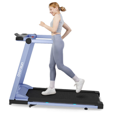 DeerRun A1 Pro Move+ 6% Incline Foldable Treadmill——2025 Upgraded Chip & NFC Support | 350Lbs, 10mph Blue by MyHackerTech