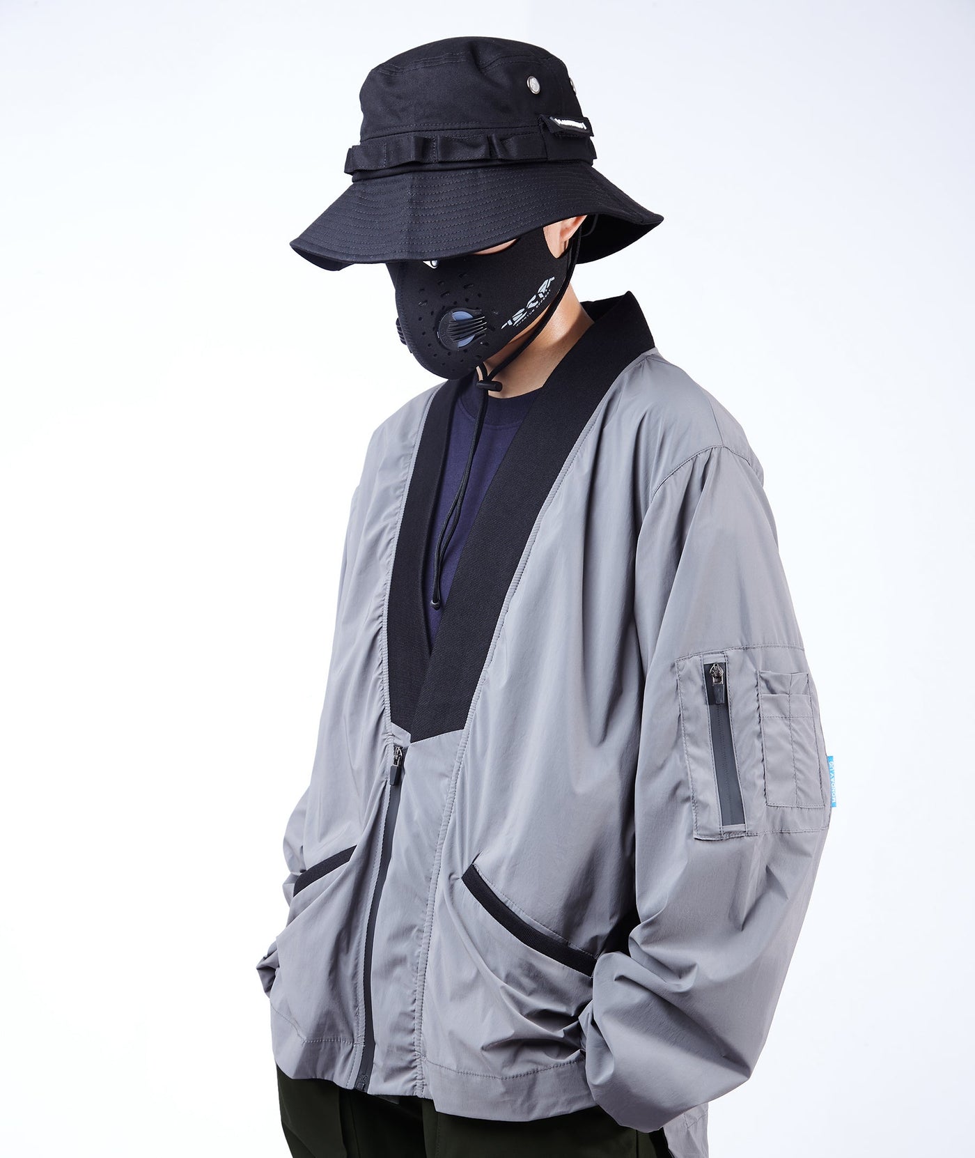 APT2809 Grey Kimono Shirt by MyHackerTech
