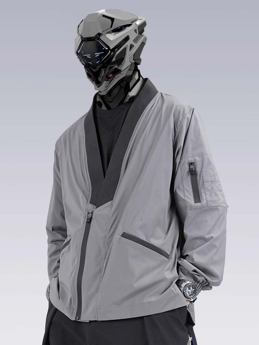 APT2809 Grey Kimono Shirt by MyHackerTech