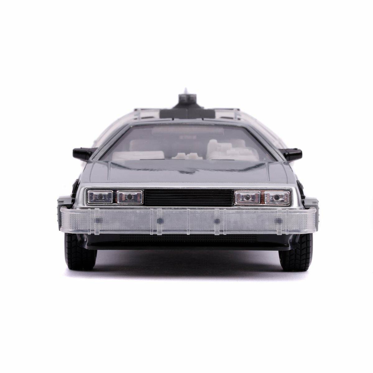 Back to the Future Part II die-cast 1:24 scale "Hollywood Rides" light-up DeLorean Time Machine by MyHackerTech