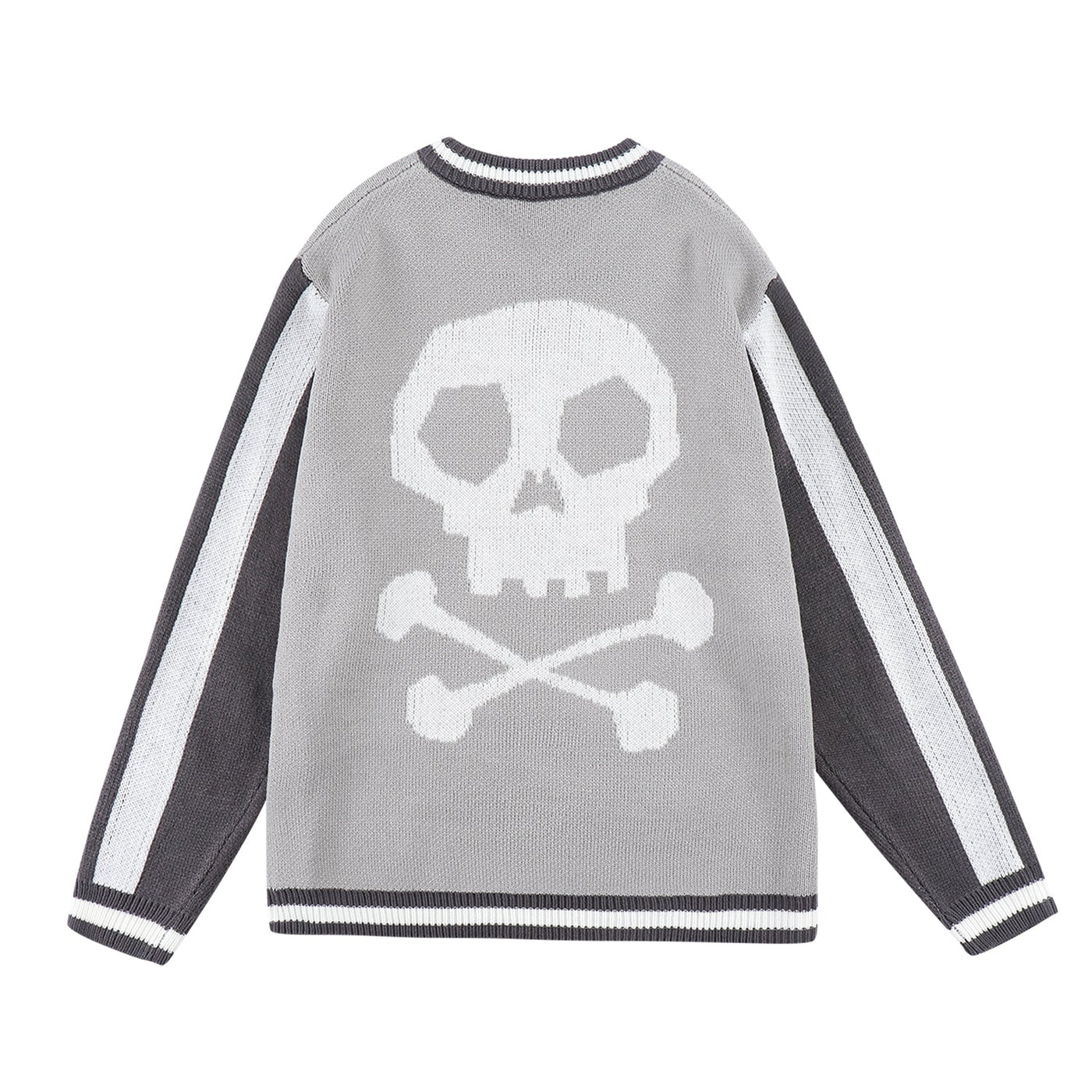 Easy Skull Knit Bomber Jacket by MyHackerTech