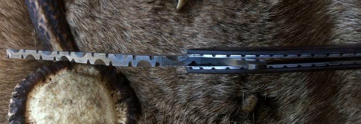Luxury Antique Razor with Damascus Steel Blade and Exotic Pakka Wood, Brass Liner Handle - Includes Leather Case - Available Exclusively at KBS Knives Store by MyHackerTech