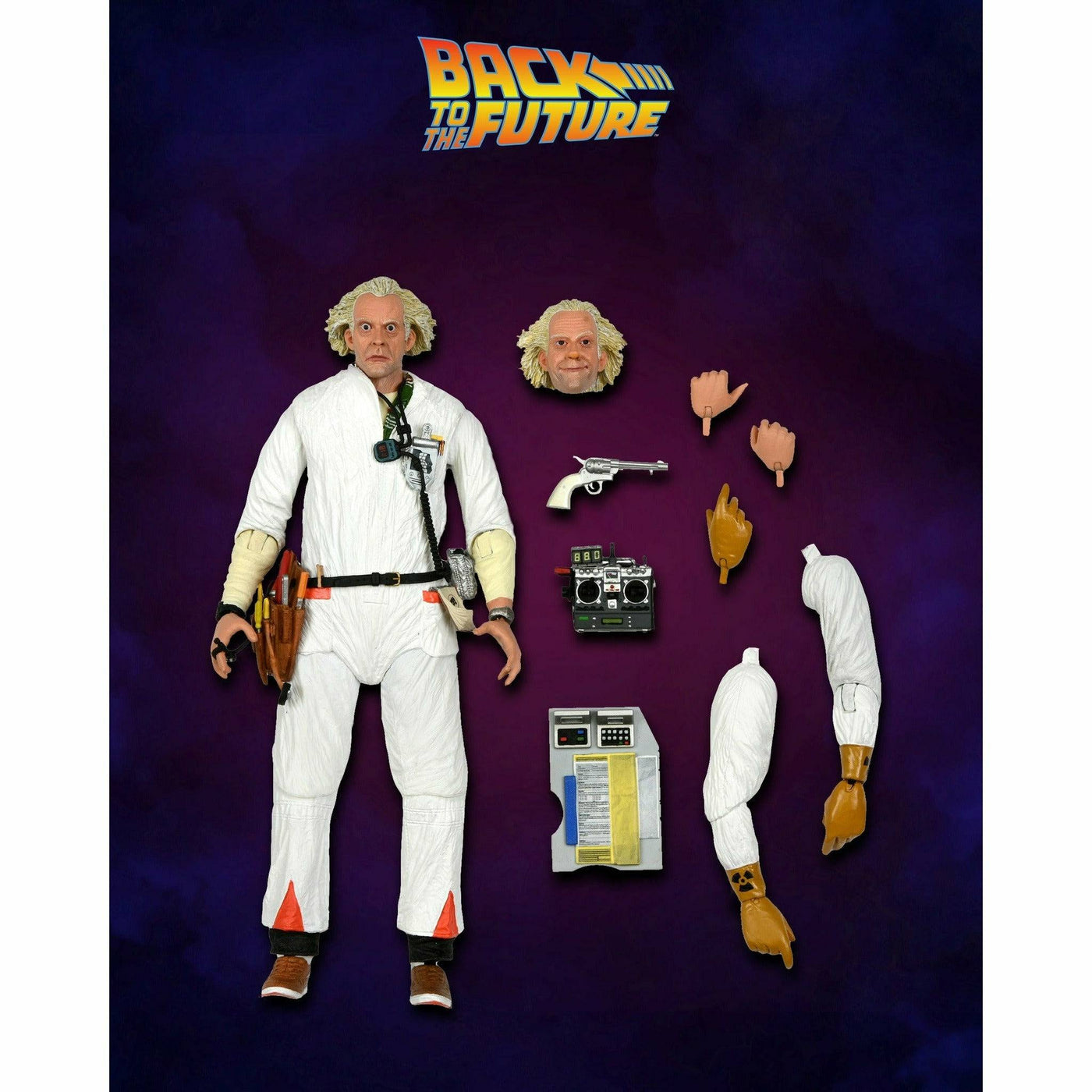 NECA Back to the Future 7" Scale Action Figure - Ultimate Doc Brown (1985 "Hazmat Suit") by MyHackerTech
