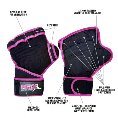 Weight Lifting Gloves Gym Glove for Training Bodybuilding Workout by MyHackerTech