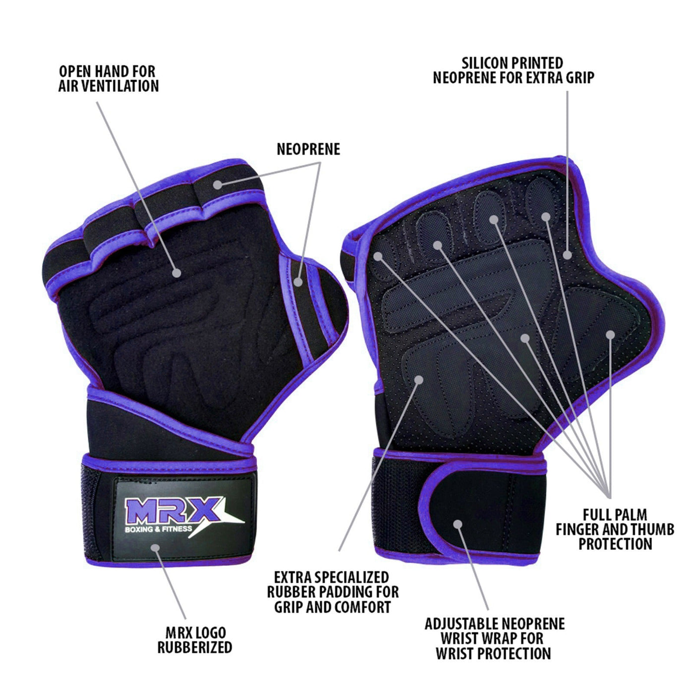 Weight Lifting Gloves Gym Glove for Training Bodybuilding Workout by MyHackerTech