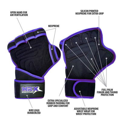 Weight Lifting Gloves Gym Glove for Training Bodybuilding Workout by MyHackerTech