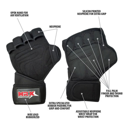 Weight Lifting Gloves Gym Glove for Training Bodybuilding Workout by MyHackerTech