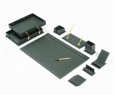 MOOG Classic Leather Desk Set - 12 PCS by MyHackerTech