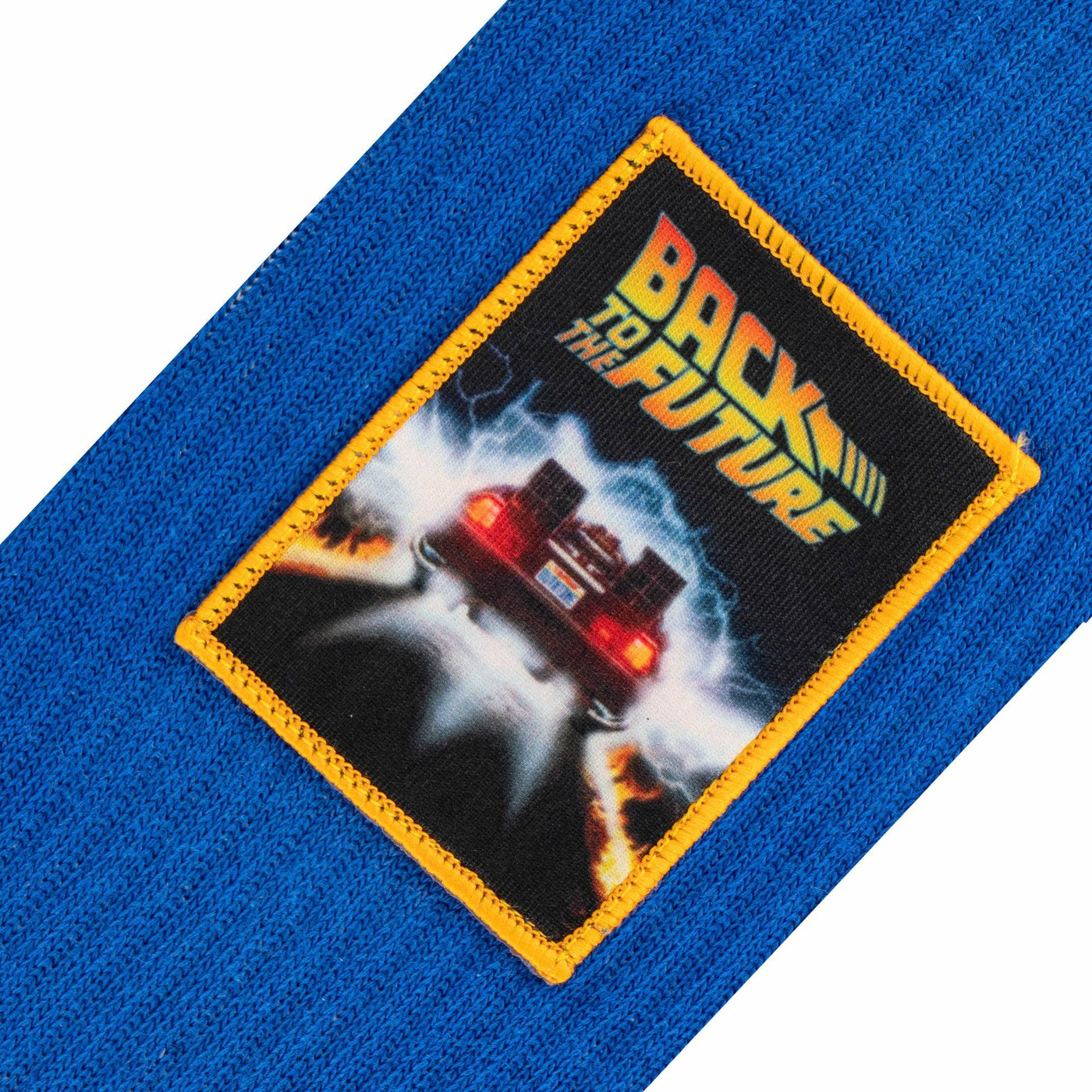 Back to the Future "Patch" Men's Crew Sideways Socks (Size 8-12) by MyHackerTech