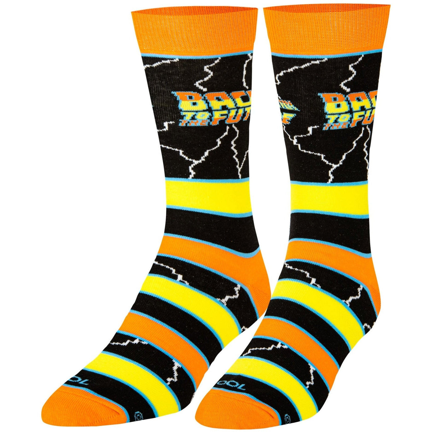 Back to the Future "Stripes" Men's Crew Folded Socks (Size 8-12) by MyHackerTech
