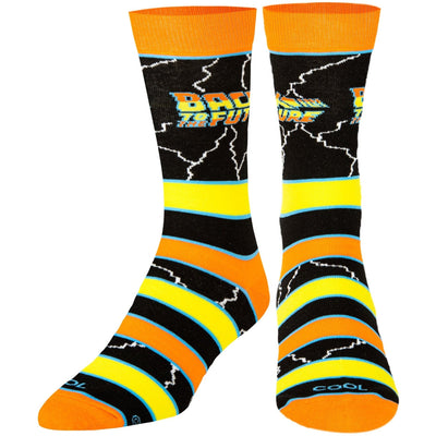 Back to the Future "Stripes" Men's Crew Folded Socks (Size 8-12) by MyHackerTech