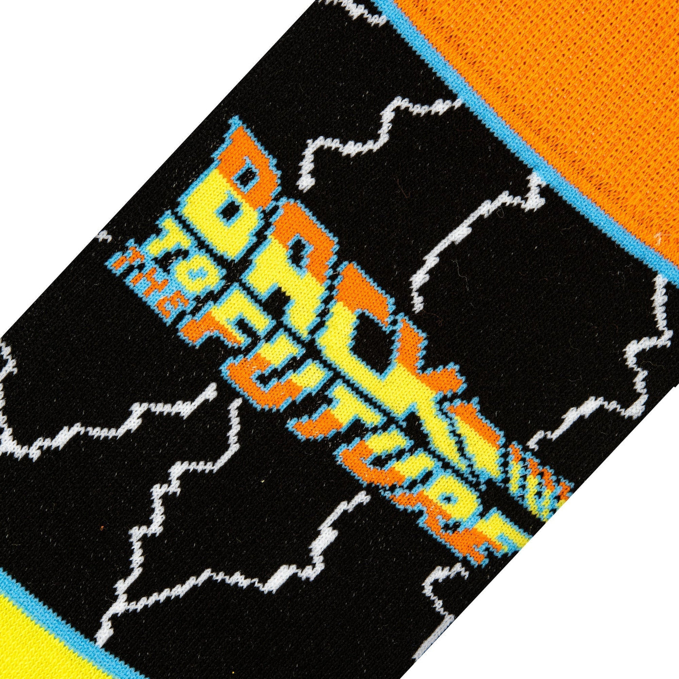 Back to the Future "Stripes" Men's Crew Folded Socks (Size 8-12) by MyHackerTech