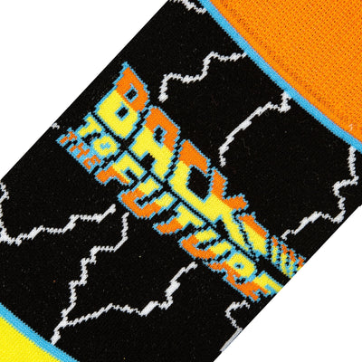 Back to the Future "Stripes" Men's Crew Folded Socks (Size 8-12) by MyHackerTech
