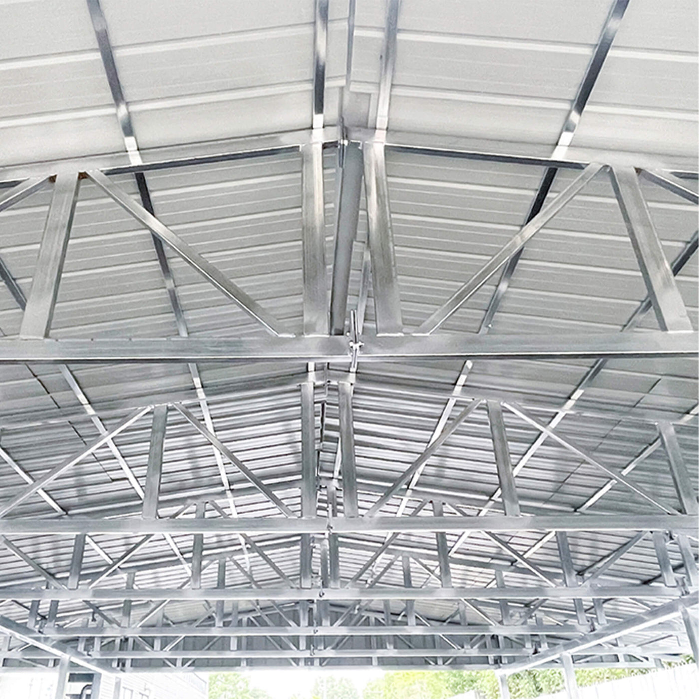 [36X40FT] Heavy-Duty Weather-Resistant Galvanized Steel Container Roof ...
