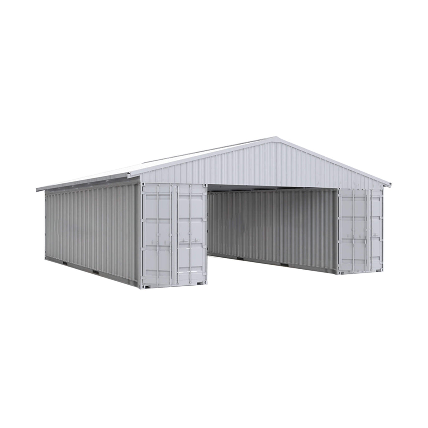 [36X40FT] Heavy-Duty Weather-Resistant Galvanized Steel Container Roof ...