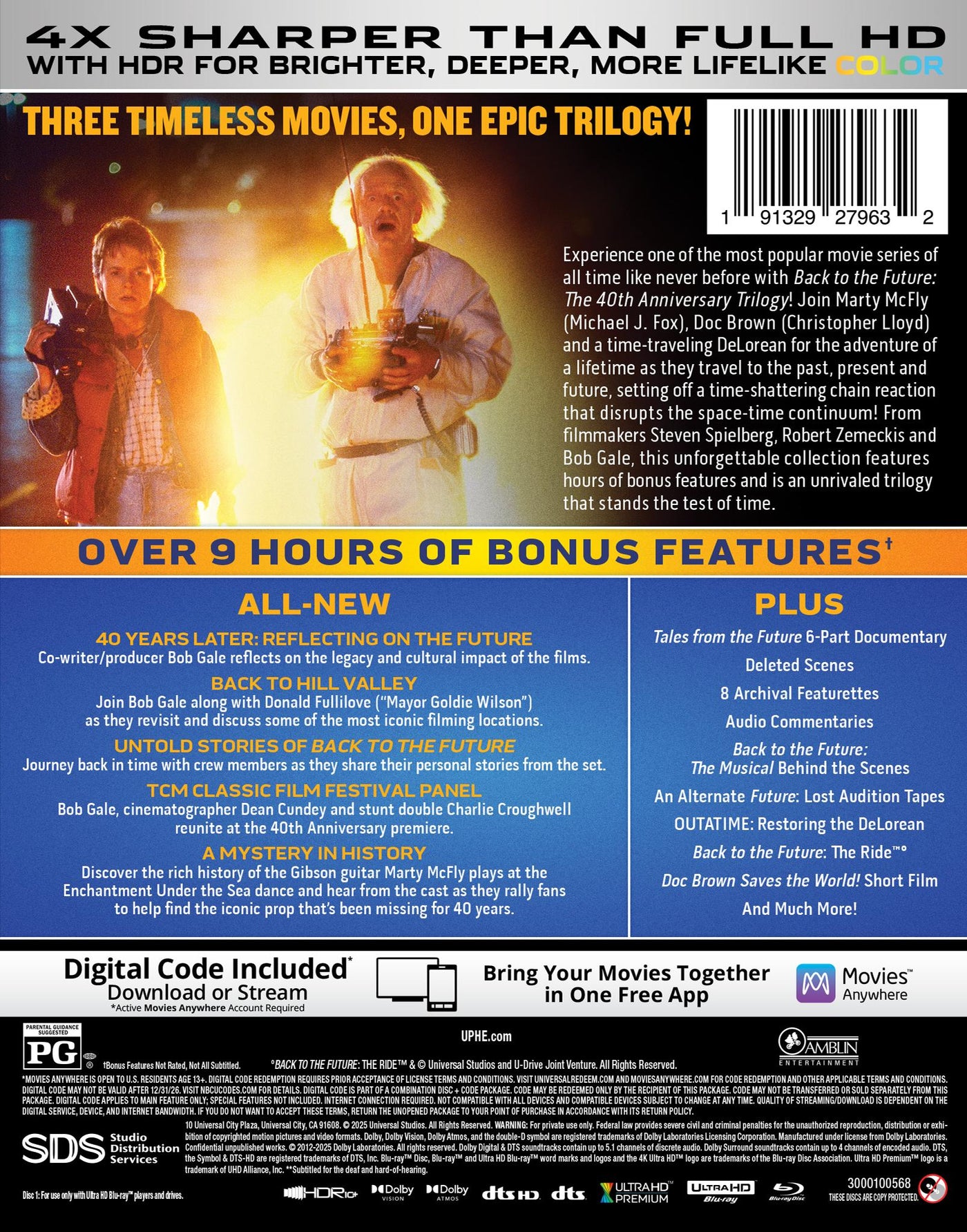 Back to the Future 40th Anniversary Trilogy (4K Ultra HD + Blu-ray™ + Digital Code) by MyHackerTech