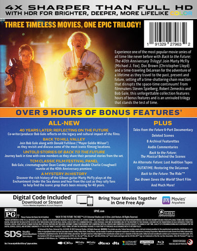 Back to the Future 40th Anniversary Trilogy (4K Ultra HD + Blu-ray™ + Digital Code) by MyHackerTech