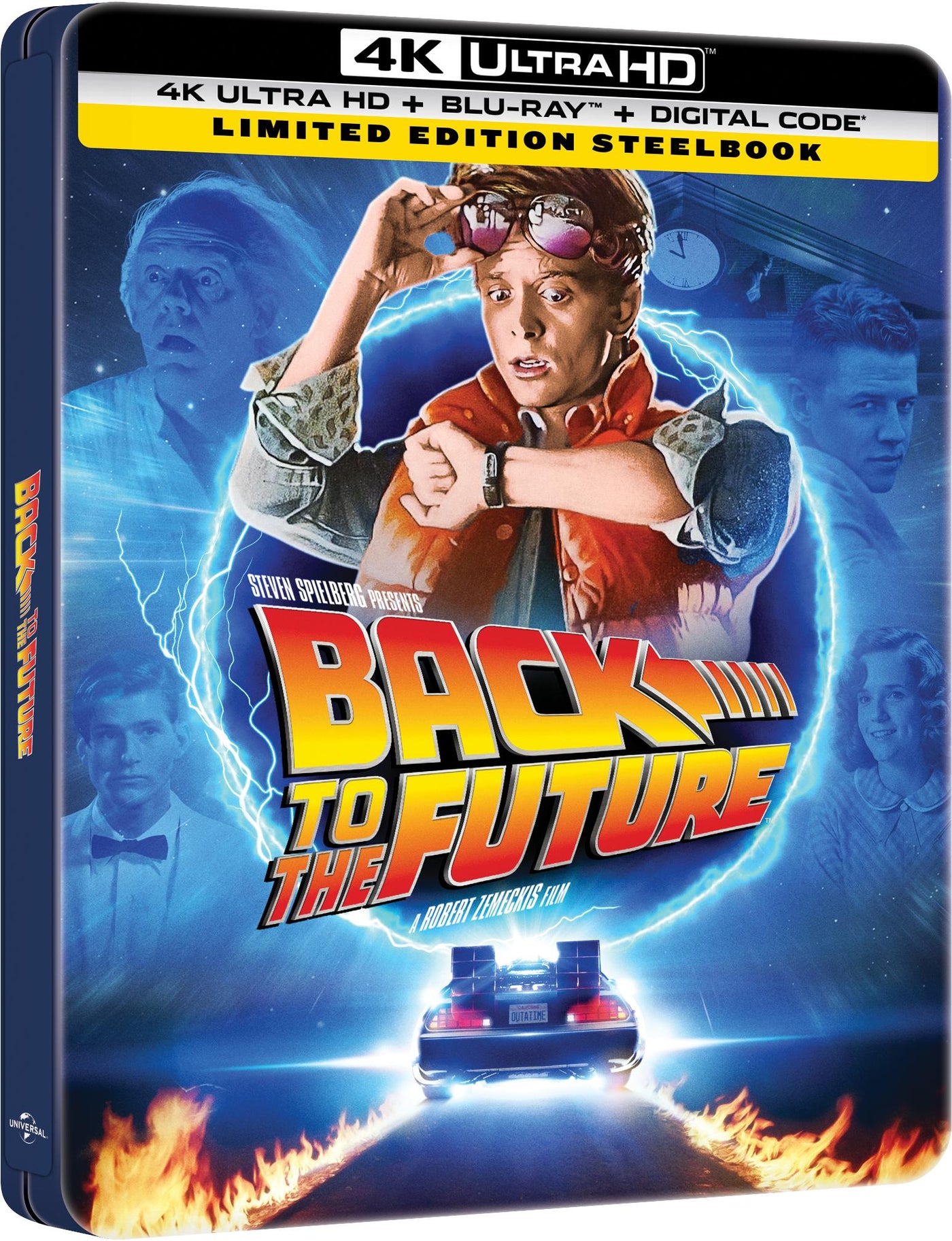Back to the Future Limited Edition Steelbook (4K Ultra HD + Blu-ray™ + Digital Code) by MyHackerTech