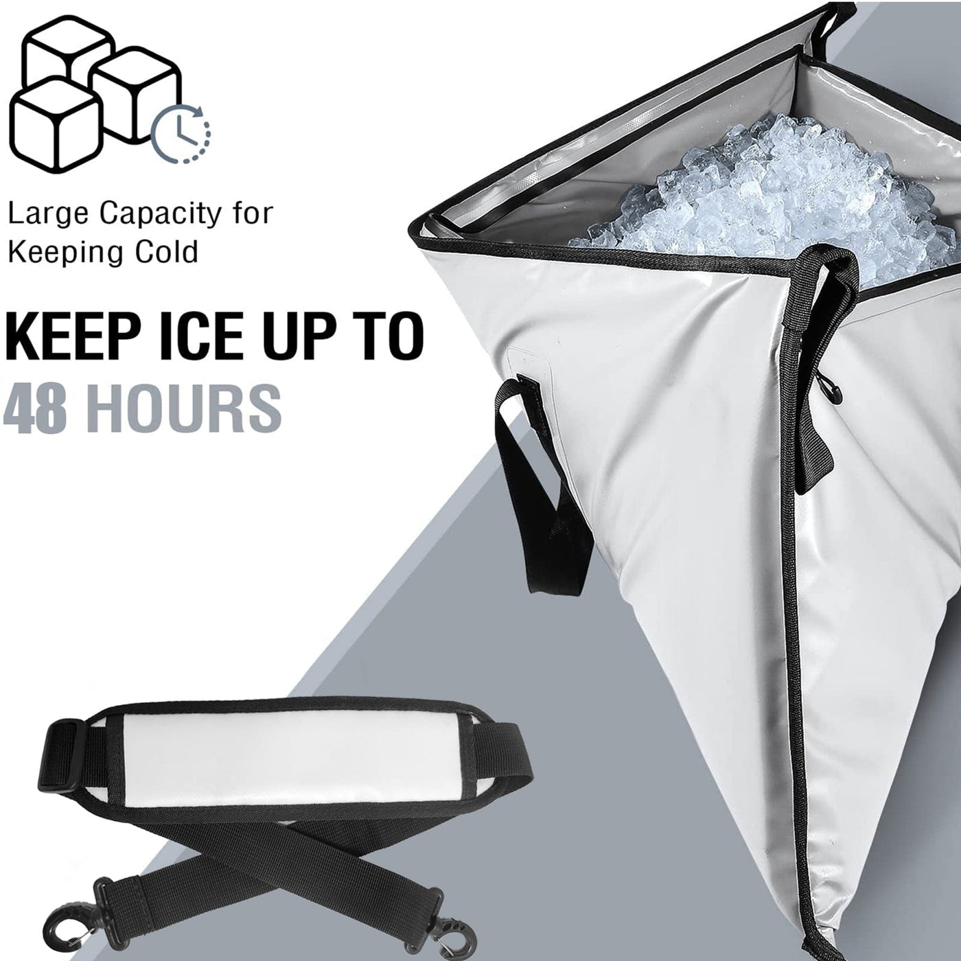 48x18'' Leakproof Fish Cooler Bag With Waterproof Zipper by MyHackerTech