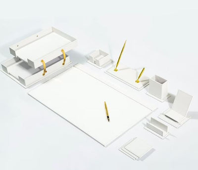 MOOG Classic Leather Desk Set - 12 PCS by MyHackerTech