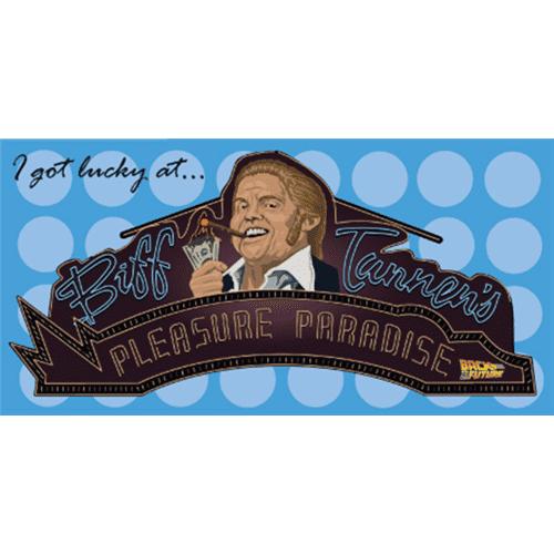 Back to the Future Part II Biff's Pleasure Paradise Beach Towel by MyHackerTech