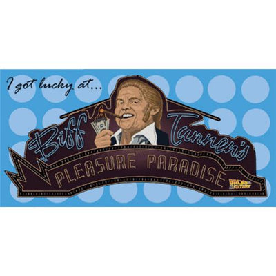 Back to the Future Part II Biff's Pleasure Paradise Beach Towel by MyHackerTech