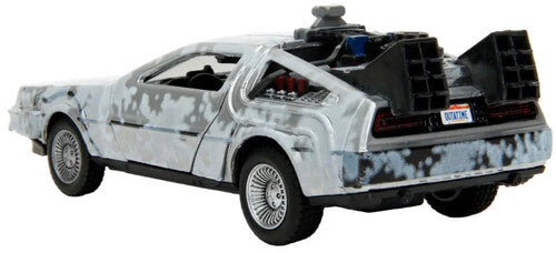 Back to the Future die-cast 1:32 scale "Hollywood Rides" DeLorean Time Machine (Frost Covered) by MyHackerTech