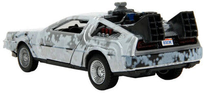 Back to the Future die-cast 1:32 scale "Hollywood Rides" DeLorean Time Machine (Frost Covered) by MyHackerTech