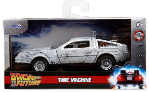 Back to the Future die-cast 1:32 scale "Hollywood Rides" DeLorean Time Machine (Frost Covered) by MyHackerTech